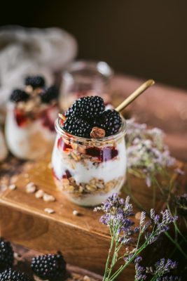 Yogurt with fruits